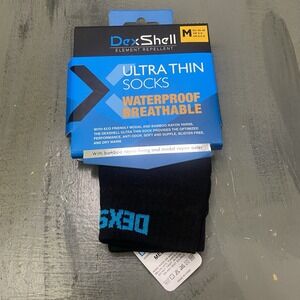 DEXSHELL Waterproof Ultra Thin Socks -Breathable Bamboo Rayon Medium US 6.5-9